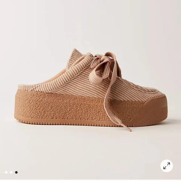 Free People Volo Platform Corduroy Mules Size 7.5 - Picture 4 of 4